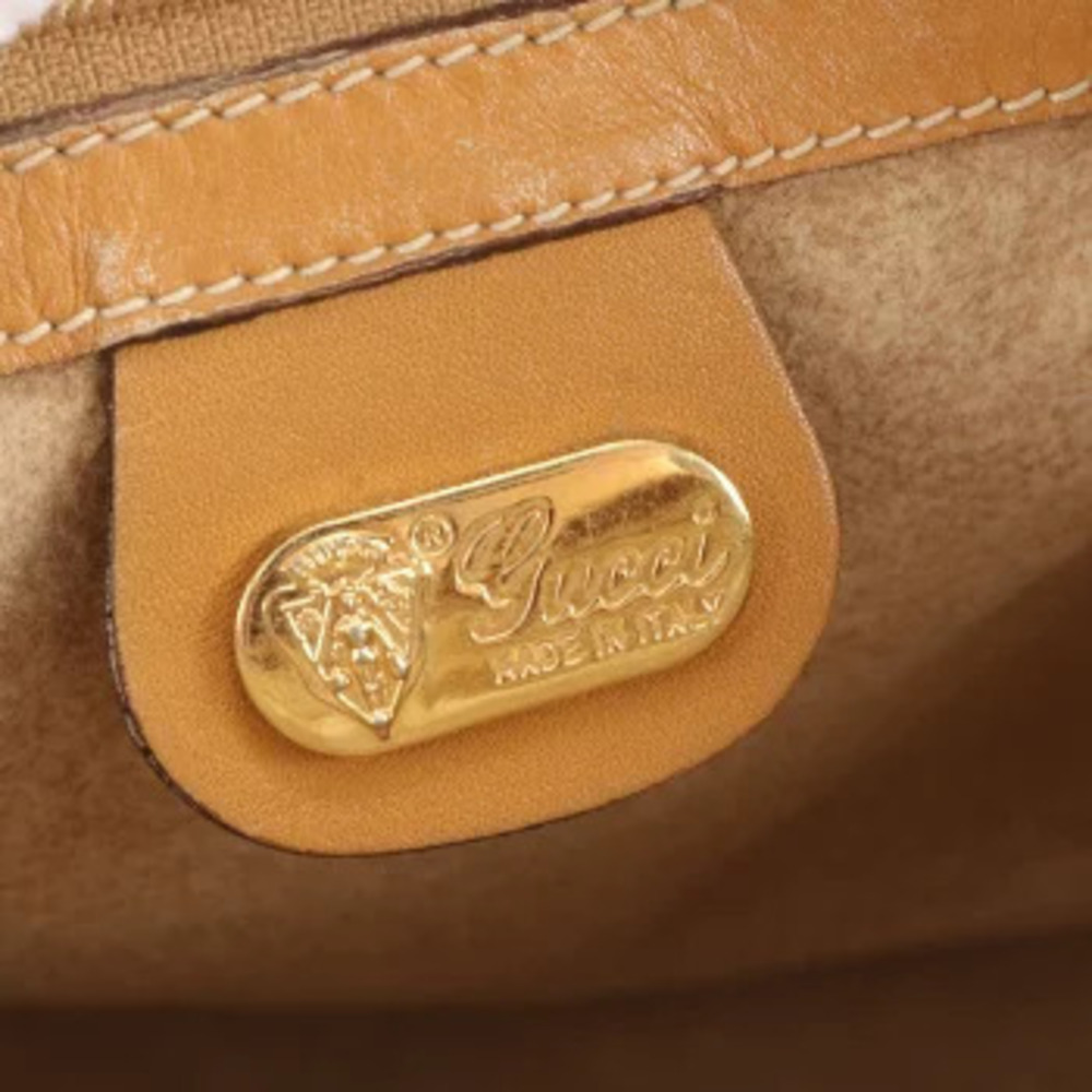 Gucci GG Leather Crossbody Bag Gold - Picture 8 of 8